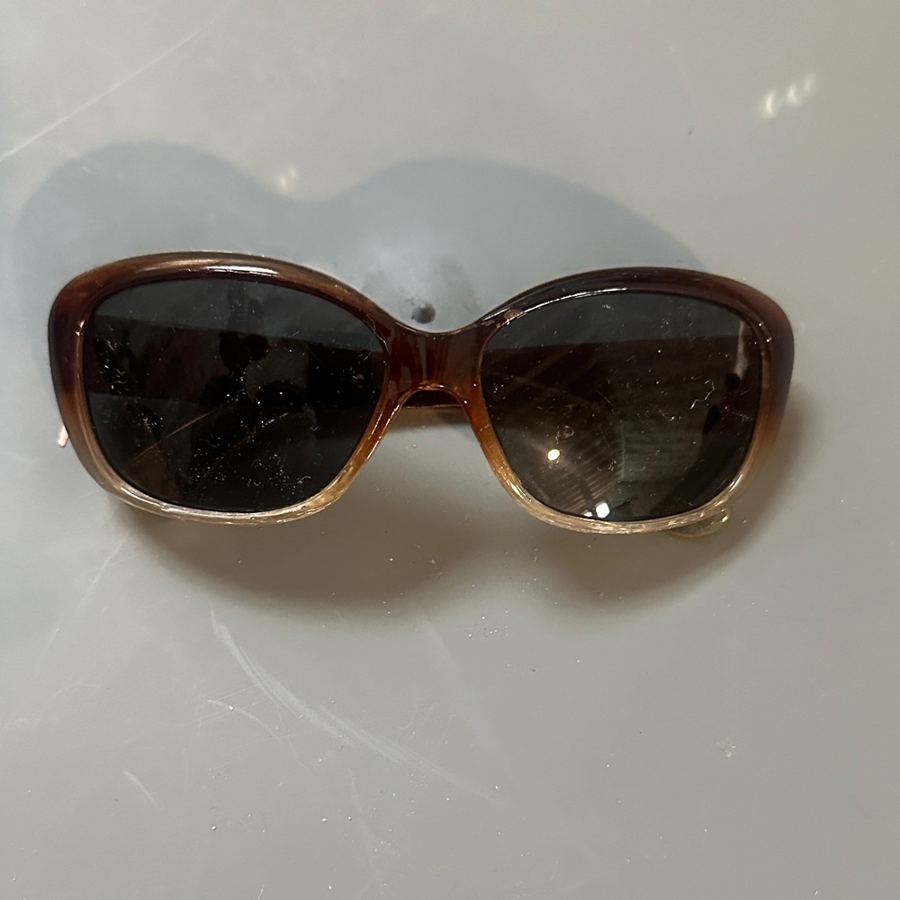 Women's Brown Gradient Oversized Sunglasses